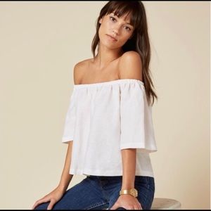 REFORMATION Off-The-Shoulder Blouse Size M